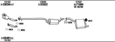 WALKER FOH09900A система выпуска ог на FORD FOCUS (DAW, DBW)
