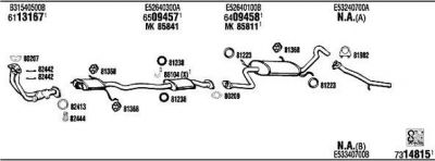 WALKER MA40017A система выпуска ог на MAZDA 323 III Hatchback (BF)