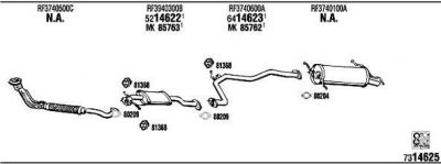 WALKER MA40021 система выпуска ог на MAZDA 626 III Hatchback (GD)
