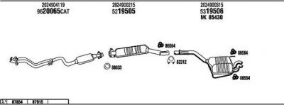 WALKER MB20018 система выпуска ог на MERCEDES-BENZ C-CLASS (W202)