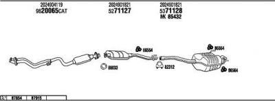 WALKER MB20049 система выпуска ог на MERCEDES-BENZ C-CLASS универсал (S202)