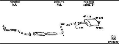 WALKER NI80445 система выпуска ог на NISSAN SUNNY III Hatchback (N14)