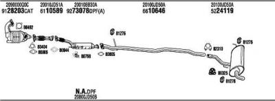 WALKER NIK31058BB система выпуска ог на NISSAN QASHQAI / QASHQAI +2 (J10, JJ10)