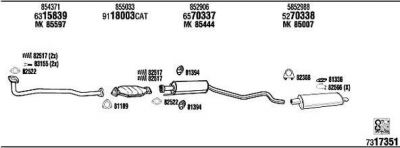 WALKER OP45001 система выпуска ог на OPEL ASTRA F Наклонная задняя часть (53_, 54_, 58_, 59_)