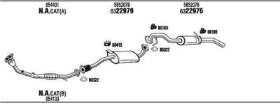 WALKER OP85012 система выпуска ог на OPEL FRONTERA B (6B_)