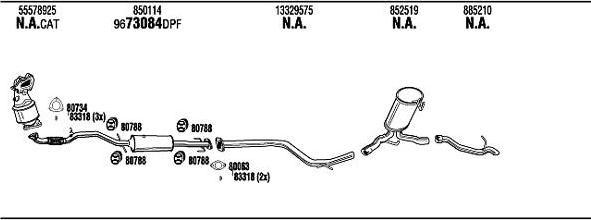 WALKER OPK000992BB система выпуска ог на OPEL ASTRA J Sports Tourer