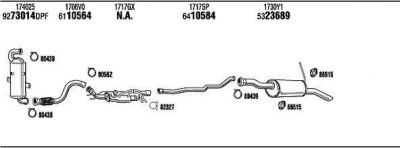 WALKER PEK024537BF система выпуска ог на PEUGEOT PARTNER фургон