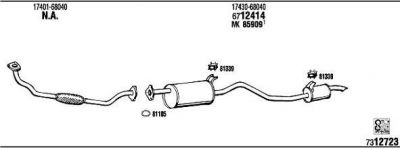 WALKER TO87943 система выпуска ог на TOYOTA LAND CRUISER (_J6_)