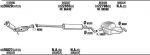 WALKER VOH09462A система выпуска ог на VOLVO S80 I (TS, XY)
