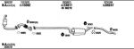 WALKER VOK018601A система выпуска ог на VOLVO S40 II (MS)