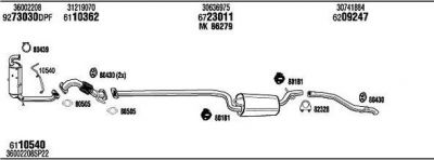 WALKER VOK018601BB система выпуска ог на VOLVO S40 II (MS)
