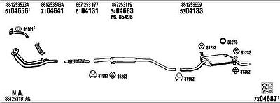 WALKER VW20040B система выпуска ог на VW POLO купе (86C, 80)