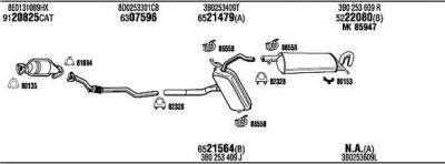 WALKER VWH15787 система выпуска ог на VW PASSAT Variant (3B6)