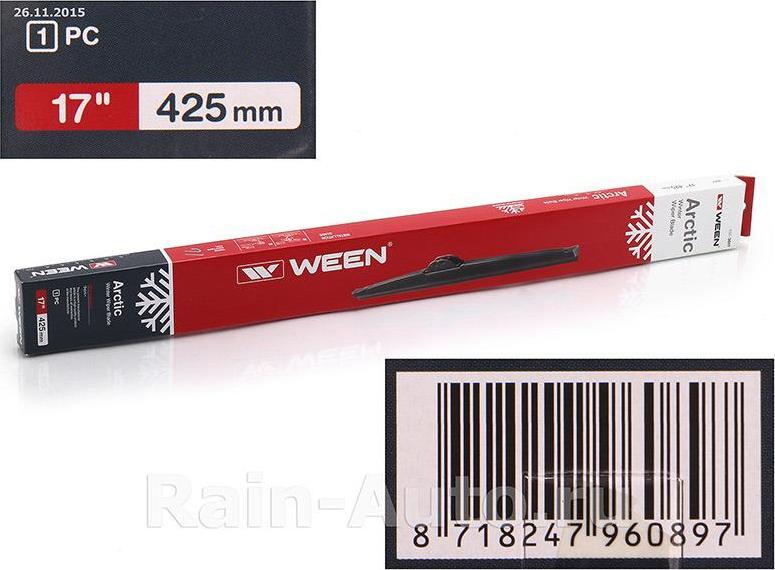 WEEN Щетка стеклоочистителя WEEN (425 мм) Arctic зимняя (100-3017)