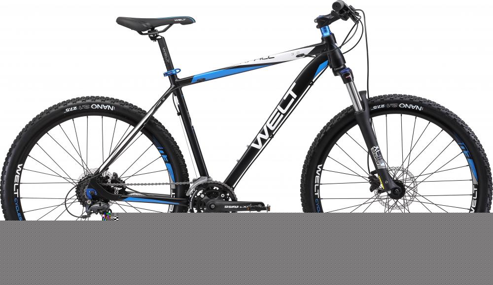 Велосипед Welt Rockfall 3.0 2017 matt black/blue (дюйм:16)
