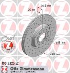 Zimmermann 100.3325.52 тормозной диск на VW PASSAT Variant (3B6)