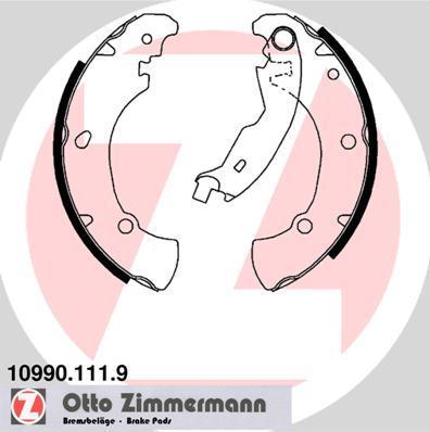 Zimmermann 10990.111.9 комплект тормозных колодок на FIAT MAREA (185)