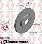 Zimmermann 150.2929.20 тормозной диск на MINI MINI CLUBMAN (F54)