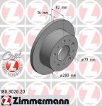 Zimmermann 180.3020.20 тормозной диск на FIAT DUCATO фургон (244)