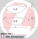 Zimmermann 20410.150.1 комплект тормозных колодок, дисковый тормоз на LOTUS ESPRIT S4 (082)