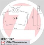ZIMMERMANN Колодки торм.зад. (20961.152.1)