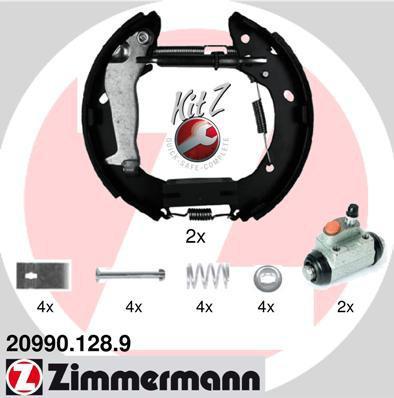 Zimmermann 20990.128.8 комплект тормозных колодок на PEUGEOT 306 (7B, N3, N5)