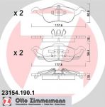 ZIMMERMANN ТОРМОЗНЫЕ КОЛОДКИ ПЕР FORD FOCUS (98-) (23154.190.1)