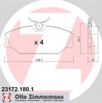 ZIMMERMANN Комплект тормозных колодок, диско (23172.180.1)