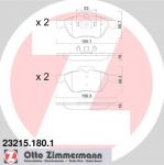 Zimmermann 23215.180.1 комплект тормозных колодок, дисковый тормоз на RENAULT LAGUNA II Grandtour (KG0/1_)