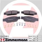 Zimmermann 23423.180.2 комплект тормозных колодок, дисковый тормоз на LINCOLN LS