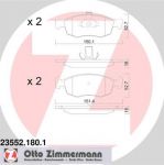 Zimmermann 23552.180.1 комплект тормозных колодок, дисковый тормоз на FIAT DOBLO Cargo (223)
