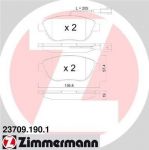 Zimmermann 23709.190.1 комплект тормозных колодок, дисковый тормоз на FIAT BRAVO II (198)