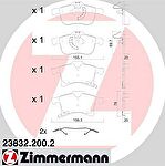Zimmermann 23832.200.2 комплект тормозных колодок, дисковый тормоз на OPEL CORSA E Van