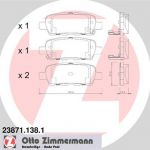 ZIMMERMANN Колодки торм.зад. (23871.138.1)