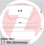 ZIMMERMANN Комплект тормозных колодок, диско (23930.180.1)