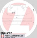 ZIMMERMANN Комплект тормозных колодок, диско (24007.210.1)