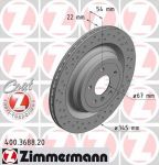 Zimmermann 400.3688.20 тормозной диск на MERCEDES-BENZ GL-CLASS (X166)