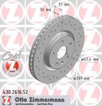 Zimmermann 430.2616.52 тормозной диск на OPEL INSIGNIA седан