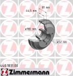 Zimmermann 440.1831.00 тормозной барабан на PEUGEOT 306 (7B, N3, N5)