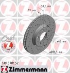 Zimmermann 610.3701.52 тормозной диск на VOLVO XC70 CROSS COUNTRY