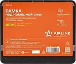 AIRLINE AFC-14 рамка номерного знака для мотоцикла, мопеда и квадроцикла 190×145 мм, чёрная AIRLINE AFC-14 рамка номерного знака для мотоцикла, мопеда и квадроцикла 190×145 мм, чёрная