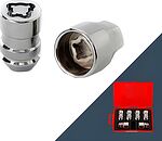 Anmax Гайка секретная M12x1,5 (35), конус, закрытая, 4+2 ключа, CH, L2207 Anmax S033046