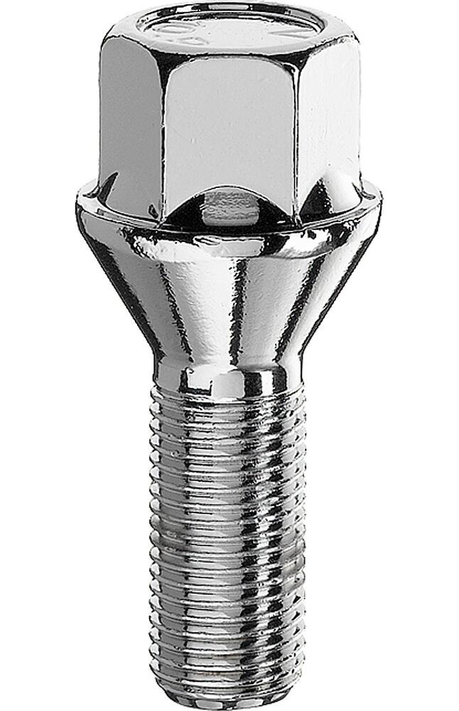 Bimecc C17B28 болт колесный M12×1,25×28, CH17, конус 60°, белый цинк
