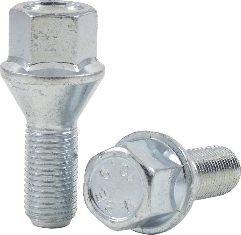 Bimecc болт колесный M12×1,5×26, CH17, конус 60°, белый цинк