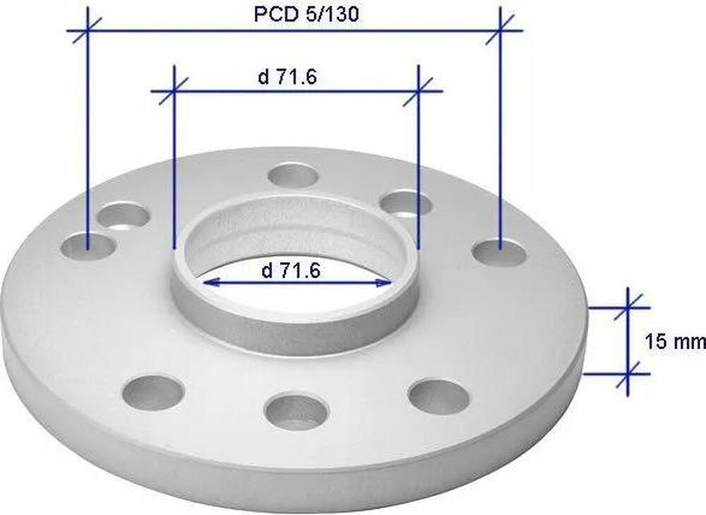 SP15POR 15mm 5x130 d71.6 Анодир