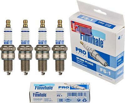 Finwhale FS1 PRO комплект свечей зажигания M14×1,25, зазор 0,8 мм, 4 шт.