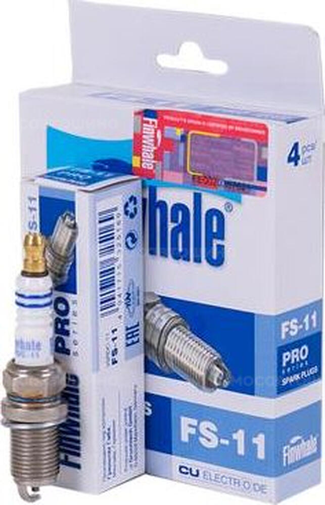 FINWHALE FS11 PRO свечи зажигания M14×1,25, зазор 1,1 мм, комплект 4 шт.
