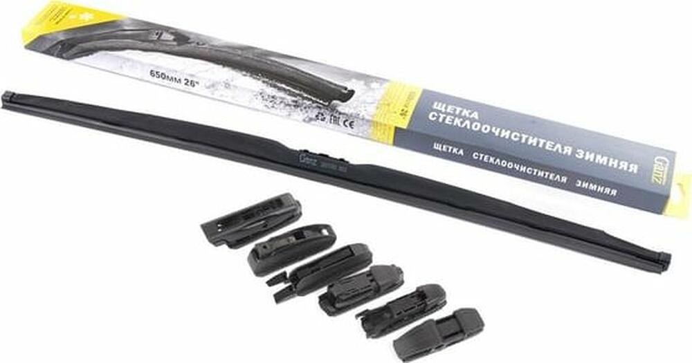 Ganz Winter GIS01043 зимняя каркасная щётка 650 мм (26″), 6 адаптеров