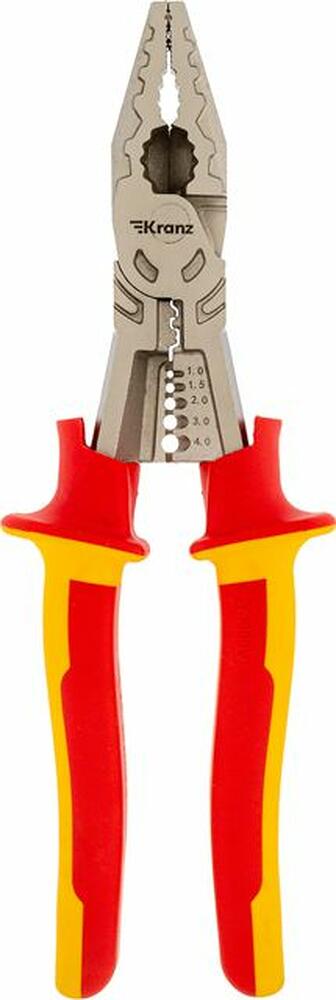 Kranz KR-12-4651-3 Плоскогубцы многофункциональные диэлектрические 230мм KRANZ