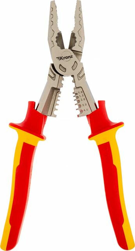 Kranz KR-12-4651-3 Плоскогубцы многофункциональные диэлектрические 230мм KRANZ